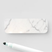 Porte-nom Marbre blanc (En situation)