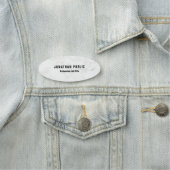 Porte-nom Marbre blanc Professionnel Simple Modèle Moderne (En situation)