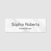 Porte-nom Marbre Employé Personnel Nom magnétique Balise Bad (Devant)