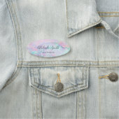 Porte-nom marbre pastel (En situation)