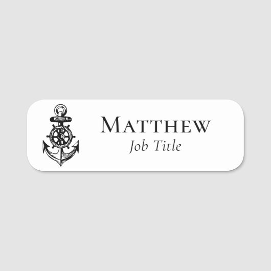 Porte-nom Marine Nautical Boat (Devant)