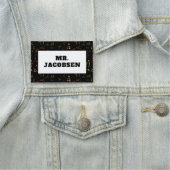 Porte-nom Math Symboles Cadre Enseignant (En situation)