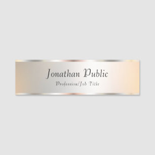 Porte-nom Membre de l'équipe d'employés Enseignant Directeur