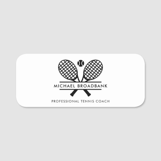 Porte-nom Membres professionnels du club de tennis de pelous (Devant)
