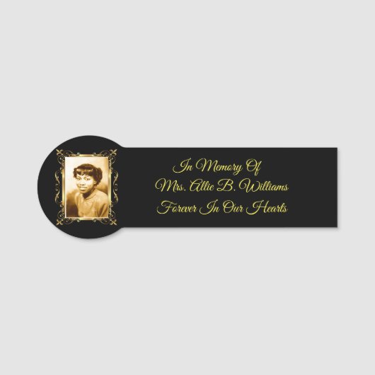 Porte-nom Mémorial (Devant)