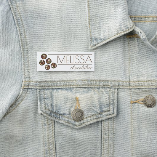 Porte-nom Mendiants Chocolats français Chocolatier Chocoholi (En situation)