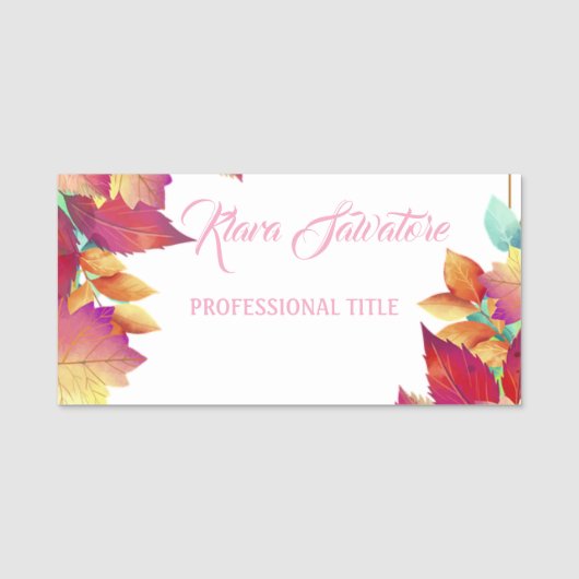 Porte-nom Merveilleuse grande Extraordinaire (Devant)