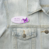 Porte-nom Merveilleux grand papillon Extraordinaire pourpre (En situation)