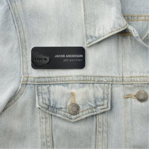 Porte-nom Métal brossé