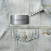 Porte-nom Métal en acier inoxydable (En situation)