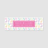 Porte-nom Mignonne couleur chiffres Motif Custom Math Enseig (Devant)