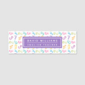 Porte-nom Mignonne couleur chiffres Motif Custom Math Enseig (Devant)