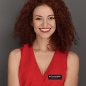 Porte-nom Minimal moderne Simple Clean Black Professional