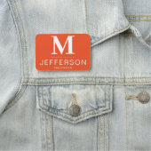 Porte-nom Mode Tendance Tangerine Tango Orange : Professionn (En situation)