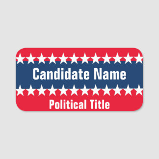 Porte-nom Modèle de campagne politique