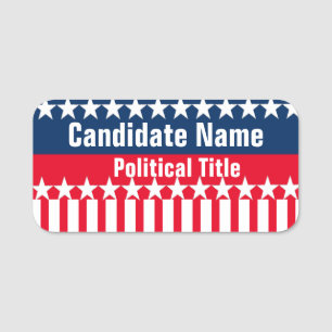 Porte-nom Modèle de campagne politique