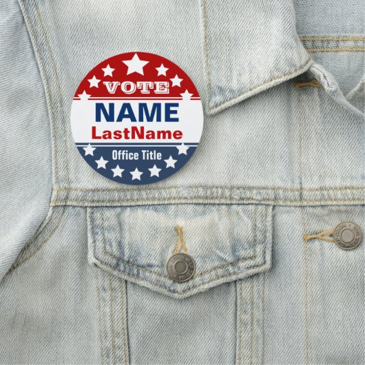 Porte-nom Modèle de campagne politique (En situation)