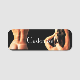Porte-nom Modèle de fitness Tanlines Thunder_Cove