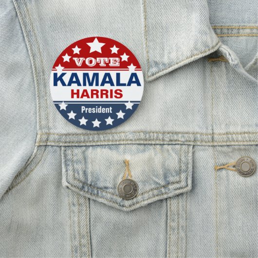 Porte-nom Modèle de la campagne Kamala Harris (En situation)