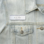 Porte-nom Modèle élégant de la Parties scintillant d'argent  (En situation)