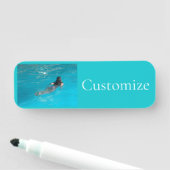 Porte-nom Modèle féminin natation Thunder_Cove (En situation)