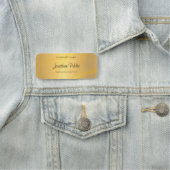 Porte-nom Modèle or glamour écriture manuscrite Script éléga (En situation)