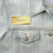 Porte-nom Modèle simple moderne d'or fascinant attrayant (En situation)