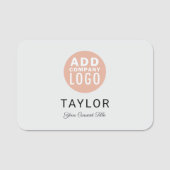 Porte-nom Modern Business Logo Employees Custom (Devant)