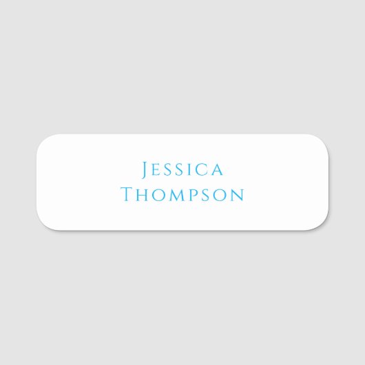 Porte-nom Modern Elegant Plain Simple Professional Name (Devant)