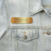 Porte-nom Modern Elegant Template Gold Glamour Luxurious (En situation)