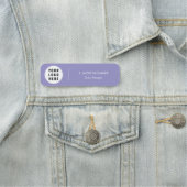 Porte-nom Modern Simple Business Logo Company Employees (En situation)