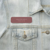 Porte-nom Modern Simple Template Elegant Rose Gold (En situation)