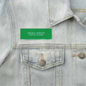 Porte-nom Moderne classique professionnel Kelly Green (En situation)