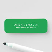 Porte-nom Moderne classique professionnel Kelly Green (En situation)