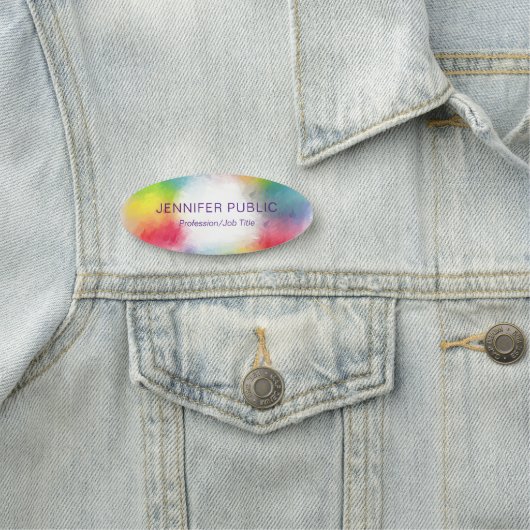 Porte-nom Moderne Elégant Modèle moderne tendance Couleurs a (En situation)