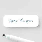 Porte-nom Moderne élégant Plain Simple Professionnel (En situation)