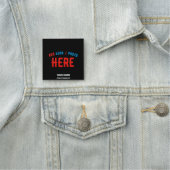 PORTE-NOM MODERNE ET MODERNE PERSONNALISABLE NOIR VÉRIFIÉ (En situation)