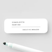 Porte-nom Moderne Simple et tendance minimaliste (En situation)