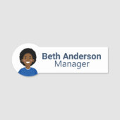 Porte-nom Modifiable (Devant)