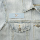Porte-nom Monogramme de nom personnalisé (En situation)
