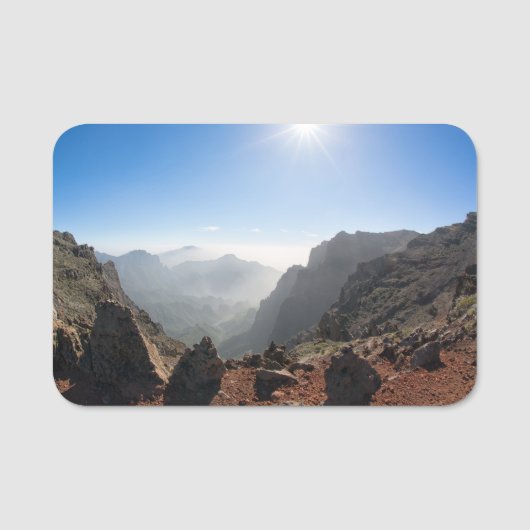Porte-nom Montagnes de La Palma (Devant)