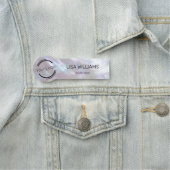 Porte-nom Mother-of-pearl Iridescent | Logo  (En situation)