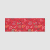 Porte-nom Motif automne, feuilles (Devant)