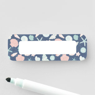 Porte-nom motif des coquillages
