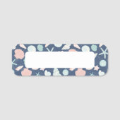 Porte-nom motif des coquillages (Devant)