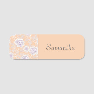 Porte-nom Motif floral avec des couleurs de bracelet et de l