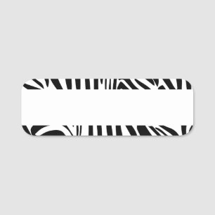 Porte-nom Motif zèbre