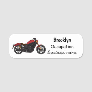 Porte-nom moto de style croiseur cool