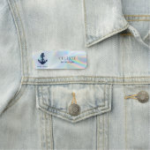 Porte-nom Nautical Boat Anchor Crew Custom (En situation)