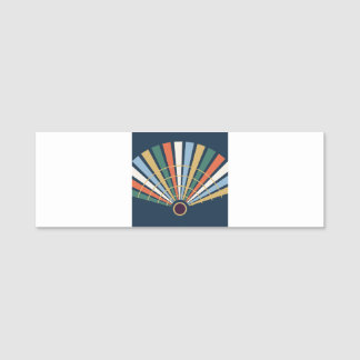 Porte-nom Neo Deco Fan graphique